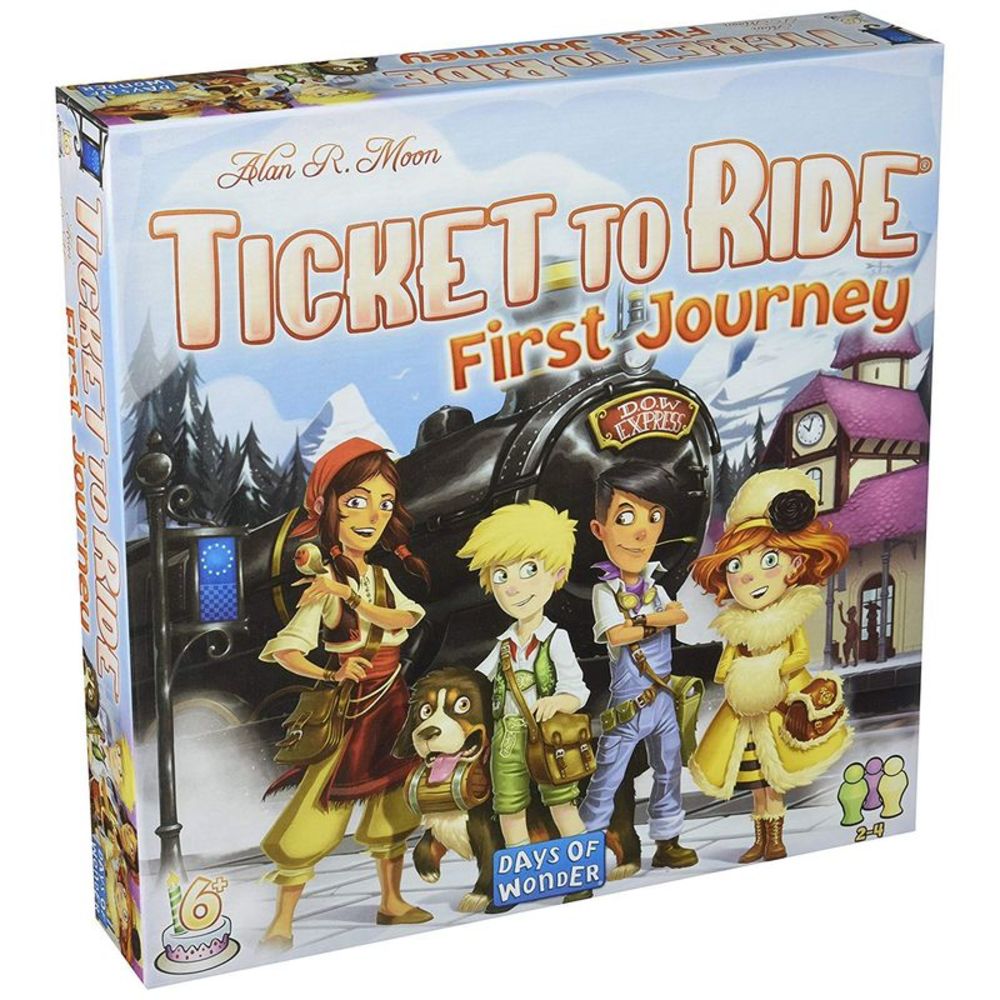 Ticket to Ride: First Journey Family Board Game by Days of Wonder - Yellow Box